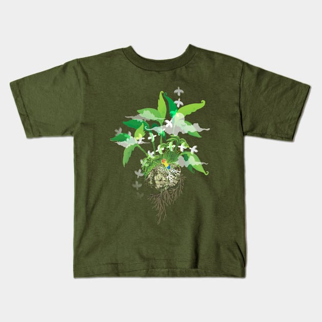 Drifting Dreams Kids T-Shirt by lazykite